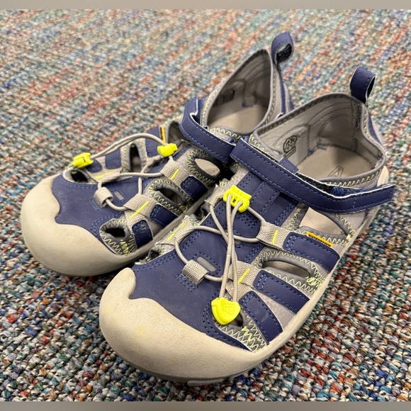 Keen Other - Keen Kids’ Blue and Yellow Outdoor Sandals, Size 6